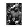 Mike Tyson Boxing Wall Art Poster Black and White Fighting Sport Print Bodybuilding Canvas Painting Motivational Gym Room Decor