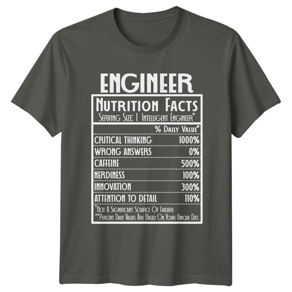 Engineer Nutrition Facts Funny Job TShirt