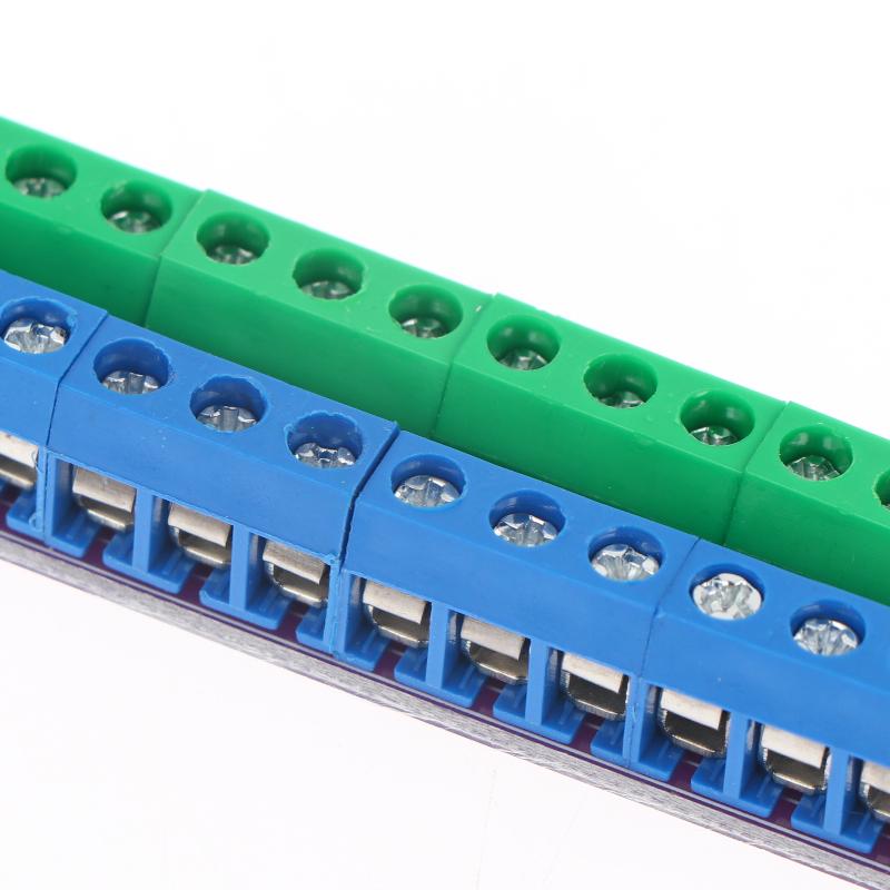 בלוק מסוף פיצול מתח דו-שכבתי 12 מיקומים, 2 כניסות 13 יציאות, למודלים של רכבות, פיצול מתח DCAC