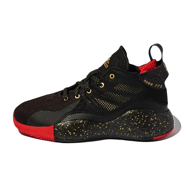 

Adidas D Rose 773 J Нескользящие Амортизирующие Износостойкие Низкие Баскетбольные Кроссовки Детские Кроссовки Черно-Красный FZ1403 36⅔