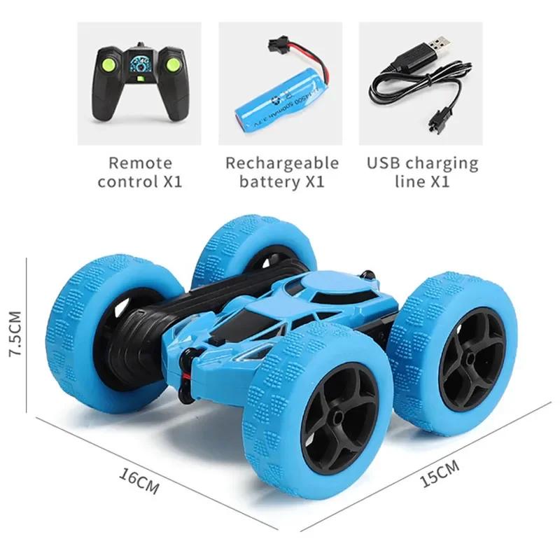 RC Stunt Car Children Double Sided Flip Remote Control 360 Rotation with Lights Off Road Drift RC Car Gifts for Kids Adults Boys