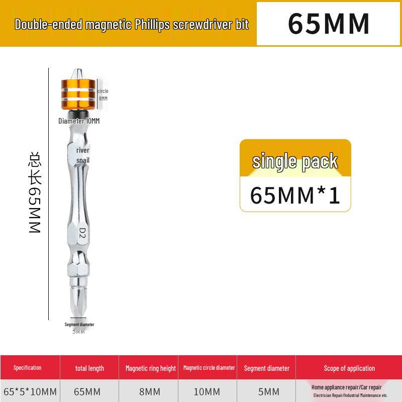 Magnetisches Nunchaku-Schraubendreherbit-Set mit hoher Härte und rutschfestem Ring