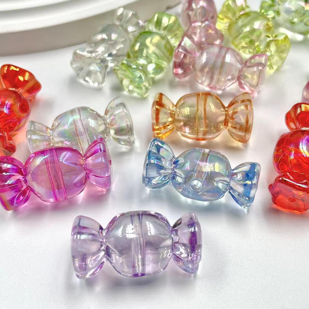 Acrylic Multicolor Candy Pendant for DIY Beaded Phone Chains