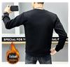 Sudadera Polar de Gama Alta para Hombre Otoño/Invierno Europeo: Elegante jersey de manga larga con diseño de pedrería termoadhesiva
