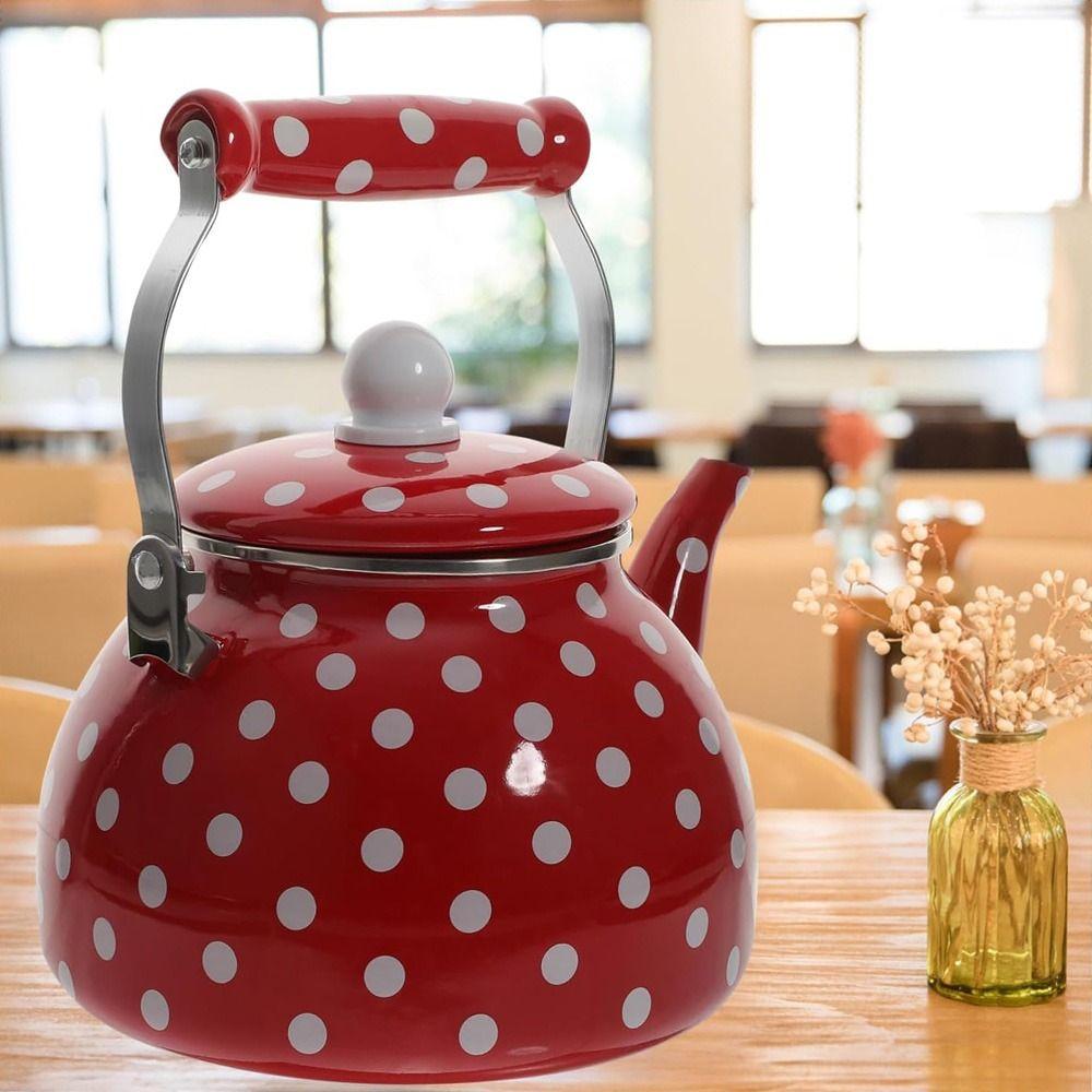 Fierbător de ceai emailat în stil european