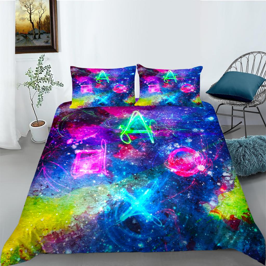 3D Digital Printed Bedding Set, Bedroom Duvet Cover, Family Bedding Set, King Size Bed/double Bed, Home Decoration