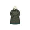 Trench Coats Women's Deep Green Tea Hooded Moderate Other F11W144707FKK