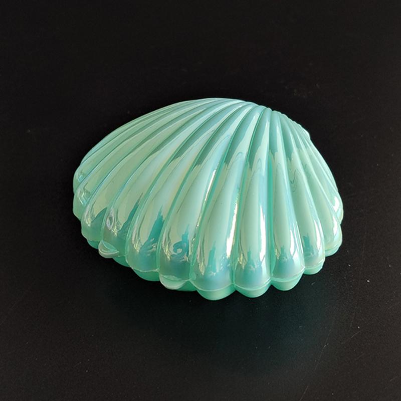 5pcs Cute Metallic Shell Plastic Candy Box Make Up Jewelry Storage Boxes Wedding Birthday Baby Shower Gift Box Party Favor Decor