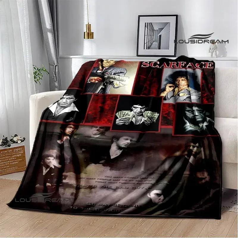 Classic movie Scarface Polyna blankets bed with a blanket to warm the beautiful blanket home travel blankets birthday gift