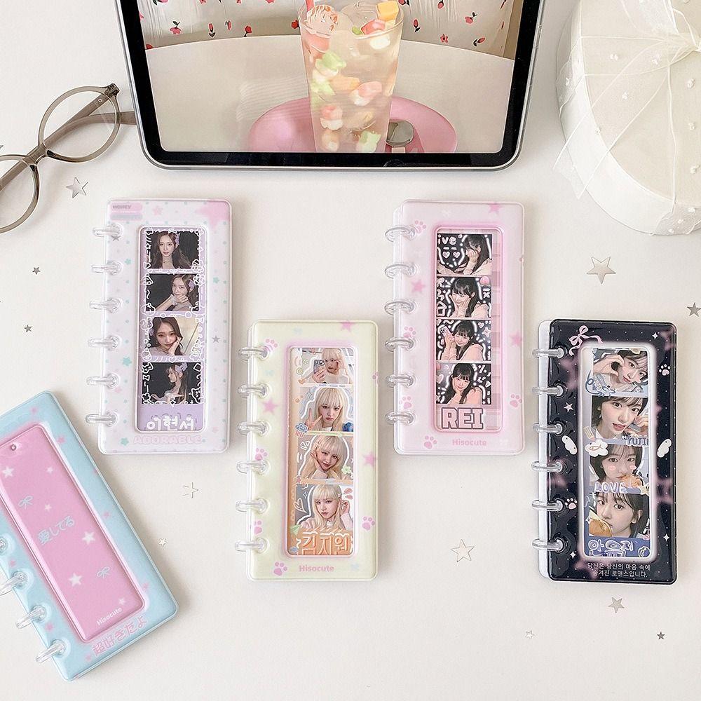 INS Mini Photo Card Binder 4-Grid Small Card Storage Book Photo Card Holder  Trading Card Holder