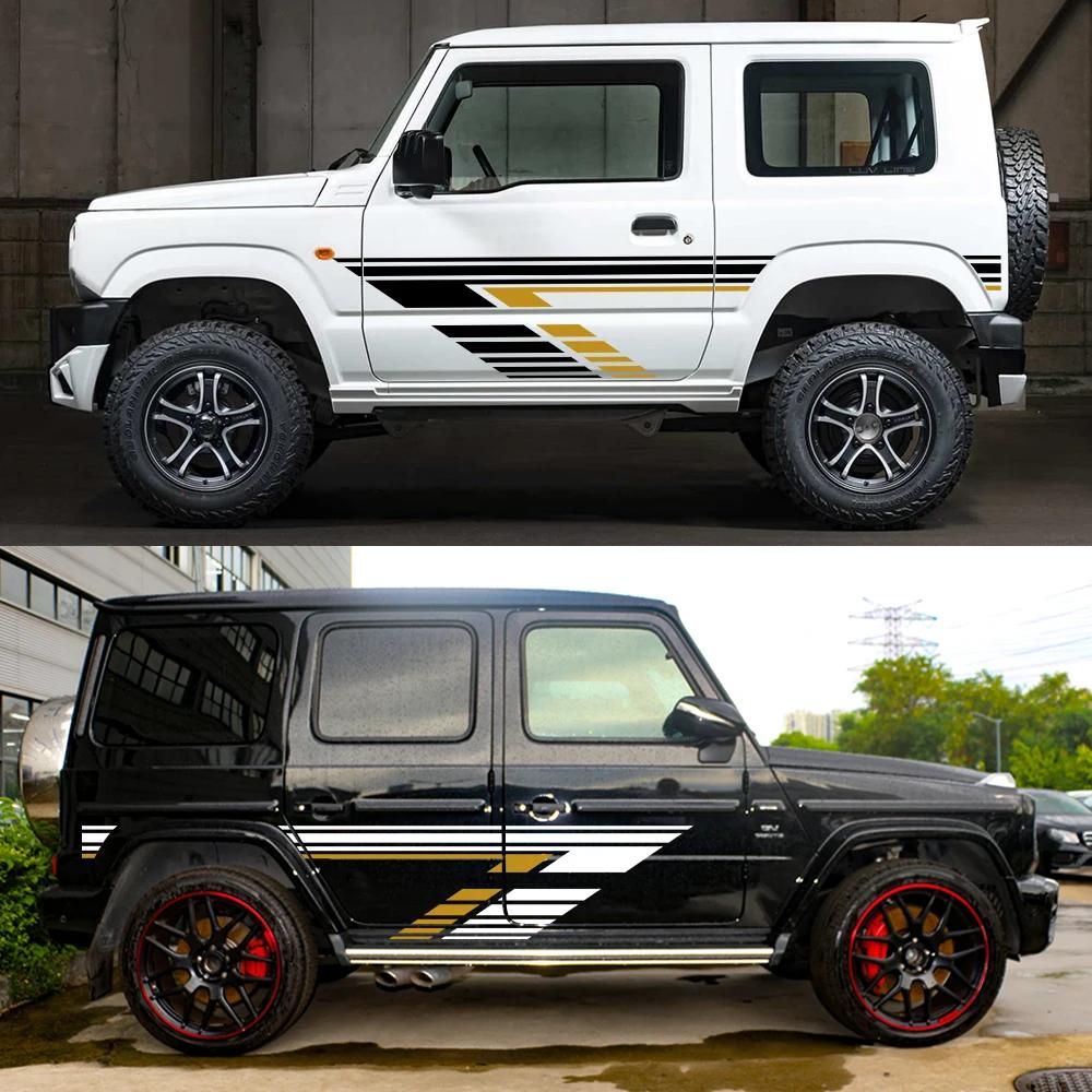 Autodeur Zijstickers Body Strip Decal Kit Voor SUZUKI JIMNY JB64W JB74W Waterdichte Vinyl Film Auto Buitenkant Accessoires