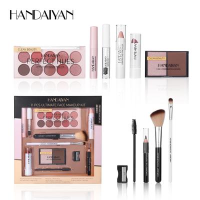 11-teiliges Beauty-Set Lippenstift Lidschatten Concealer Augenbrauencreme Mascara Lippenstift Gloss Set Um Den Perfekten Make-up-Look Zu Kreieren Geeignet Als Geschenk