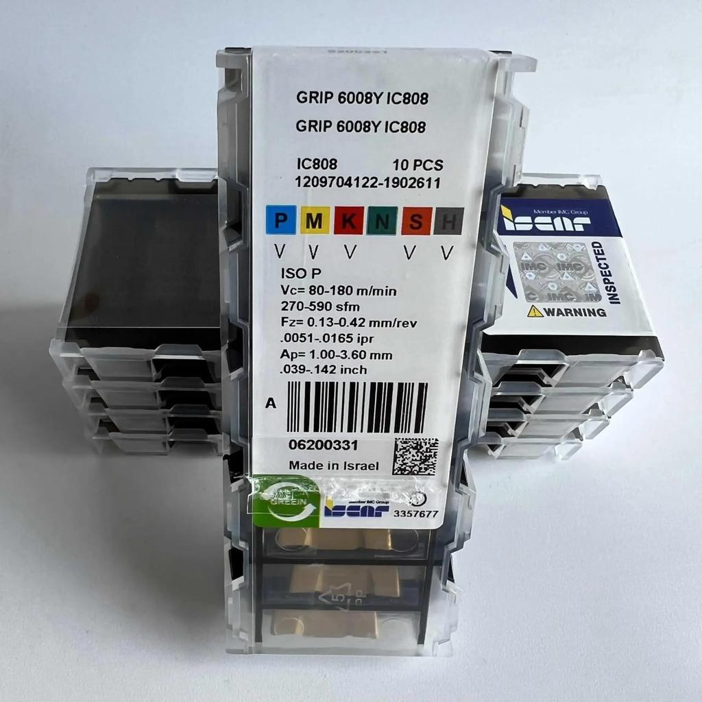 ISCAR / GRIP6008Y IC808 /Industrial Indexable Carbide Inserts 10 PCS