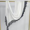 Breathable Sunscreen Lace Edge Headscarf Long Cotton Hijab Scarf Veil Turban Thin Large Shawl Gift