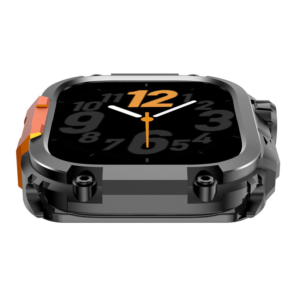 Metall+PC Hülle für Iwatch Serie 11/10 46mm Einfach zu installieren Abdeckung Bumper für Apple Watch 46mm Smartwatch Sturzsichere Schale Rahmen