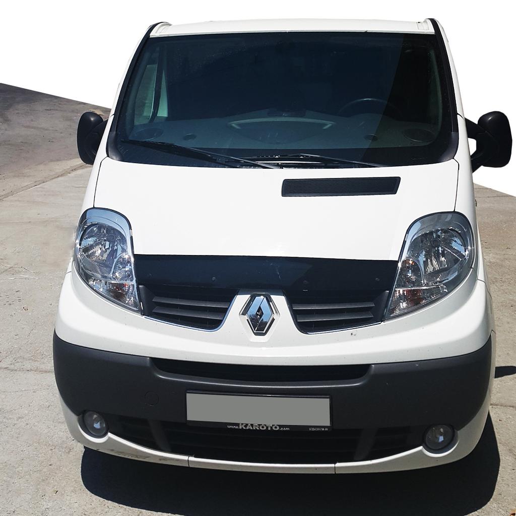 Дефлектор капота короткая (EuroCap) для Opel Vivaro 2001-2015 гг