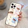 Cute M-Monchhichis Phone Case For iPhone 17,16,15,14,13,12,11 Plus,Pro Max,XS,Soft Silicone Black Cover