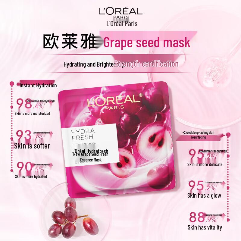 L'Oréal Traubenkern Frischextrakt Feuchtigkeitsmaske