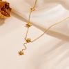 Elegant European & American Hexagram Tassel Necklace