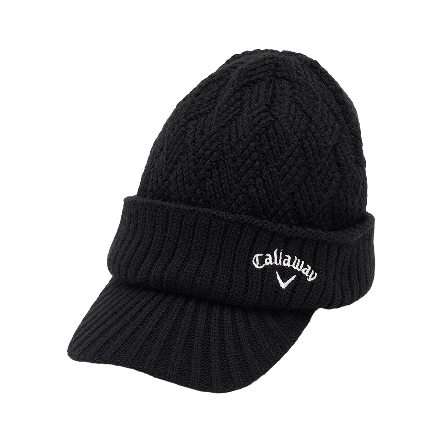 

knit cap with brim Golf hat C24291123 [Callaway] Men s (fleece lining) / / 1010_Black