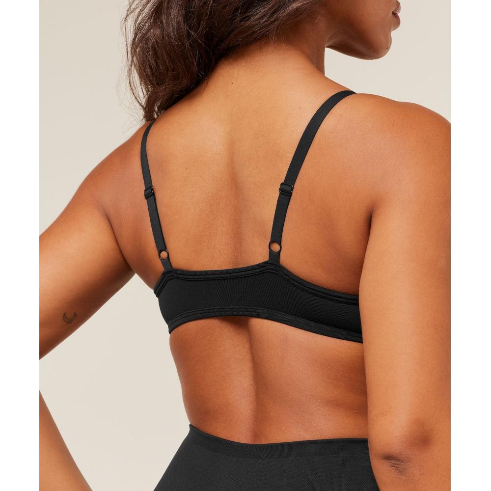 Gymshark Soft Sculpt V Neck Sports Bra Black B5b9n Bb2j