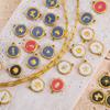 4-8pcs Stainless Steel Enamel Star Heart Eye Shell Sun Round Random Charm Base Anklet Pendant DIY Earring Necklace Jewelry Makin