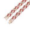 15Mm Strip Hip Hop Full Diamond Cuban Necklace Men'S Hiphop Rap Alloy Pendant Red Diamond
