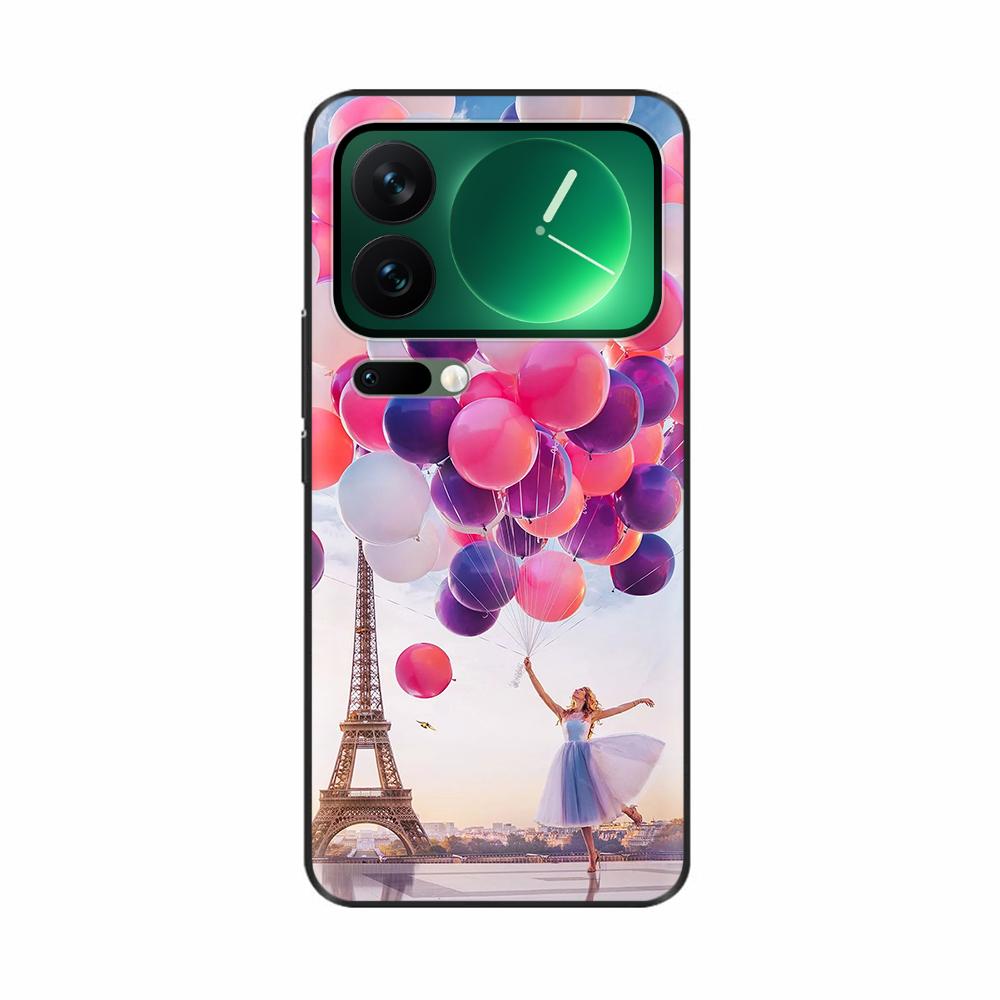 For Xiaomi Mi 17 Pro Max Case Luxury Soft Black Silicone Printed Protective Shell Back Cover Cases For Xiaomi 17 Pro Max Casing