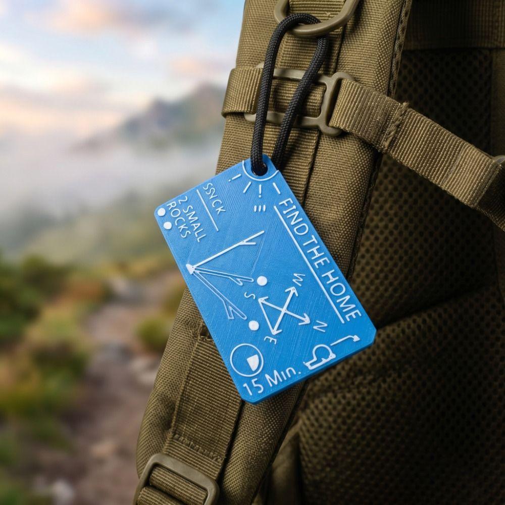 Portable Pocket Survival Guide Card Mini Waterproof Survival Card Travel Prep