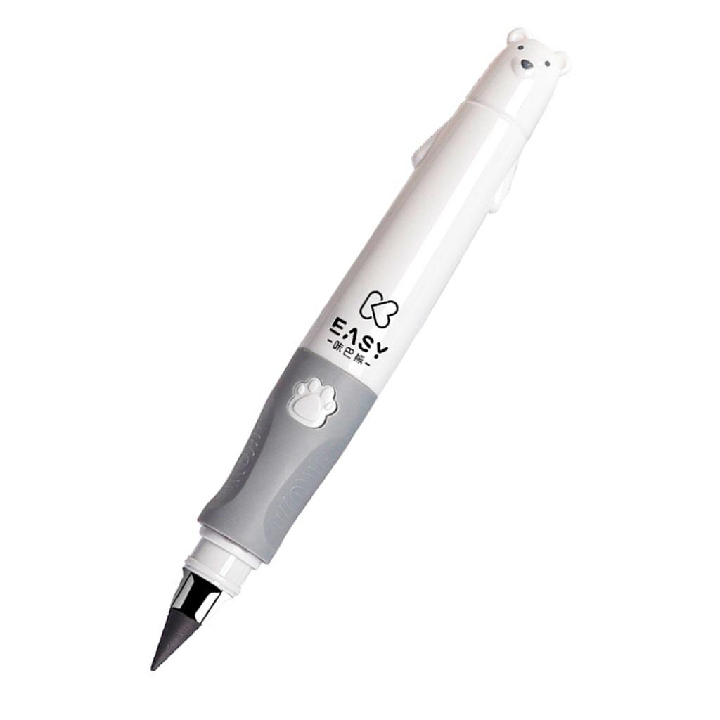 Automatic Pencil Cartoon Bear Pen Holder For Elementary School Children Pencil For Beginners Upright Posture Correction