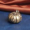 Antique Brass Pumpkin Teapot Desktop Ornament Creative Vintage Collectible Tea Pet Handheld Piece Old Copperware Wholesale