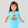 3D Sticker Patch Fox Mother Baby A-Level Washable Thermal Press Vinyl Diy Hoodies Tops Iron On Patch