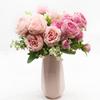 Artificial Flower Peony Bouquet Home Room Decoration Wedding Diy Festival Indoor Furnishings Scrapbooking Bonsai Gifts Accessori