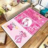 Tappeto Rosa Pantera per Soggiorno Camera da Letto Casa Decorazione Divano, Tappetino Antiscivolo per Giochi Bambini