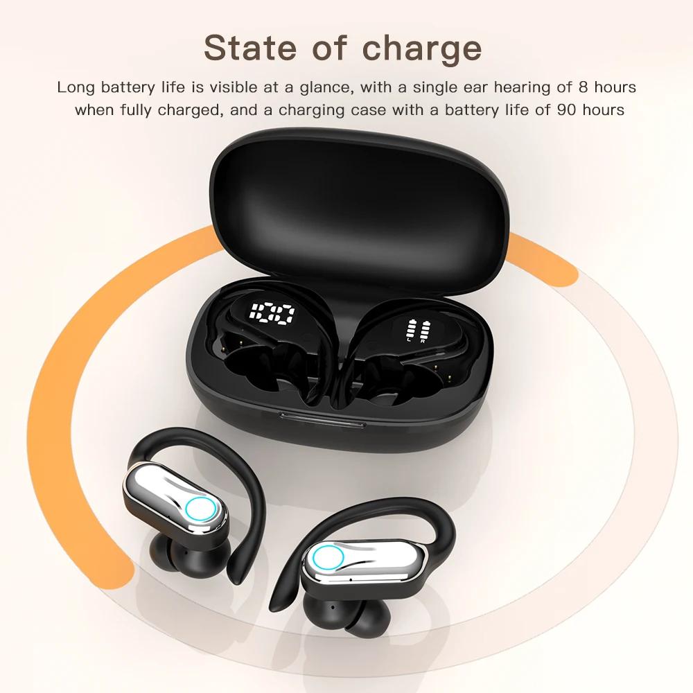144Languages AI Translation Earbuds,OWS Bluetooth 5.4 Headphones Translator,Smart Mode Touch Screen Real-Time Earphones Fit Work