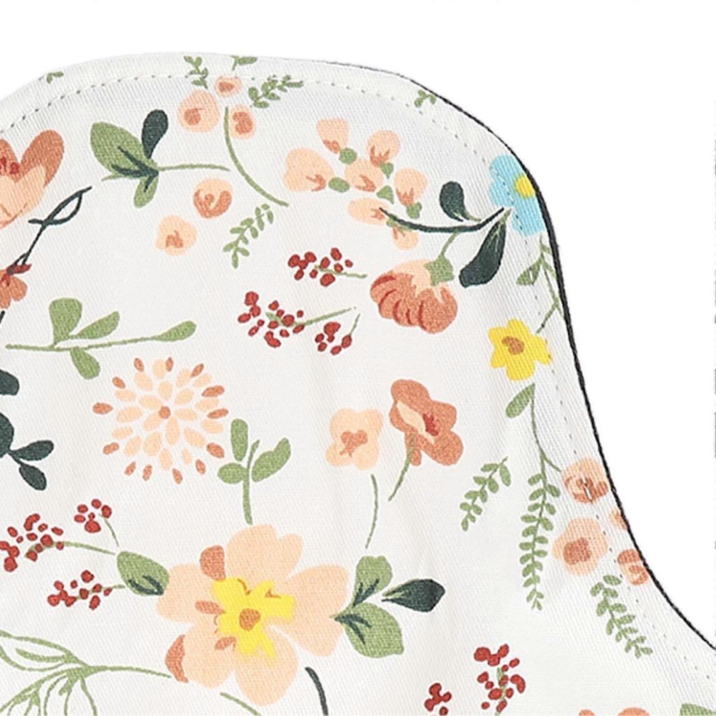 Lot of 5 Washable and Breathable Floral Pattern Sanitary Pads, Made of Super Absorbent and Reusable Cotton, M Panty Liners