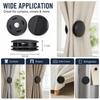 ABS Curtain Light Blocking Fasteners No Drill Curtain Fixer  Bedroom Dorm Shower Curtain