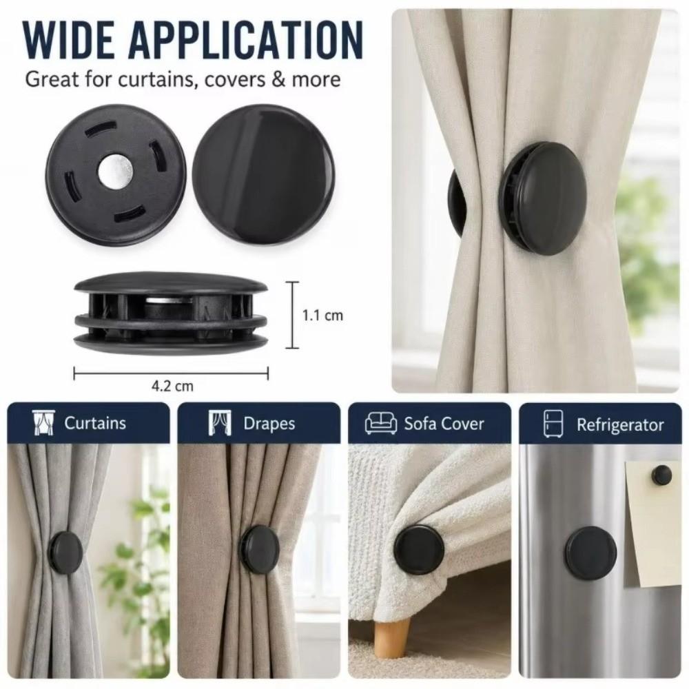 ABS Curtain Light Blocking Fasteners No Drill Curtain Fixer  Bedroom Dorm Shower Curtain