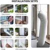 Flexible AC Window Seal Cloth Conditioner Outlet Window Sealing Kit  Air Condition Accessories