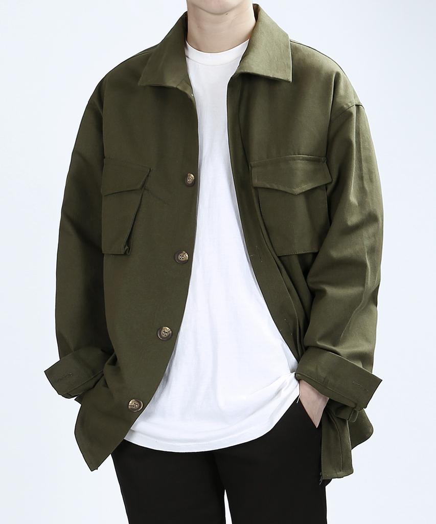 Veryvain Tp89 Cargo Overfit Jacket (Khaki)