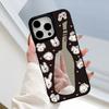 Mirror Phone Case for iPhone 15 11 13 14 for 15 16 Pro Max 12 13 16 Pro Cloud Flower and Animal Cute Style Phone Case