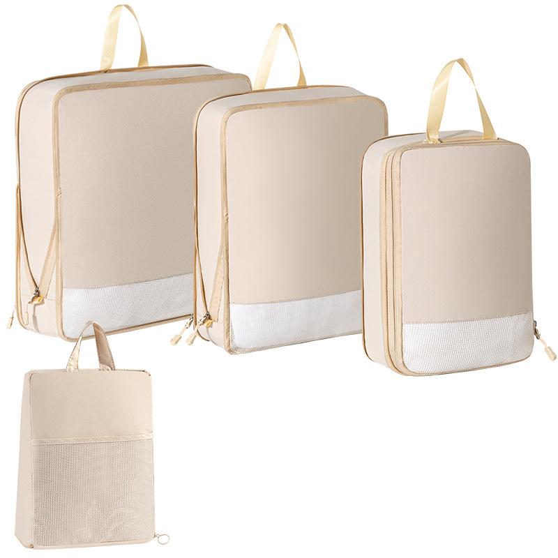 Neuer T400 Kompressions-Aufbewahrungsbeutel Dreiteiliges Set Reisekleidung Schuhe Aufbewahrungsbeutel Tragbare Gepäcktasche