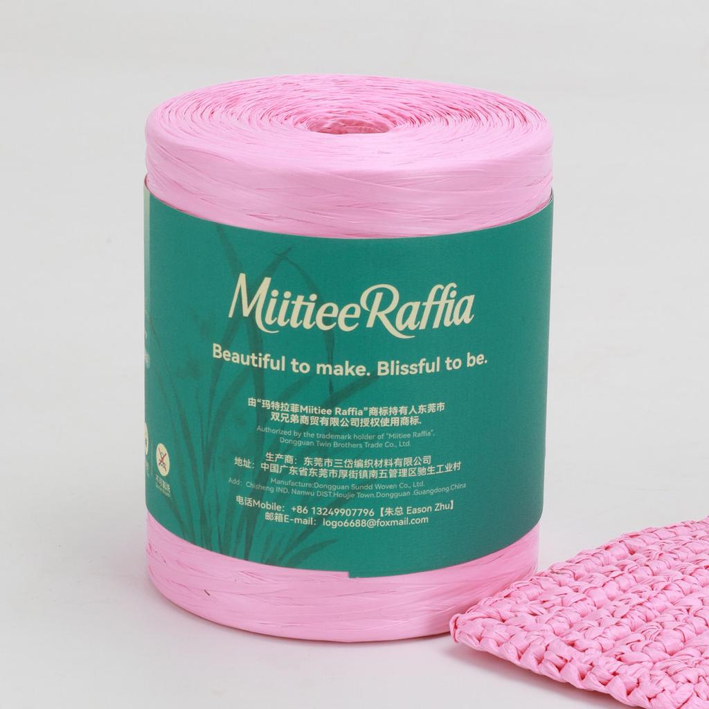 MT001-MT087 Natural Raffia Yarn For Wrapping Knit Wire Natural Color Matte Texture Raffia Paper Ribbons For Hat DIY Decoration