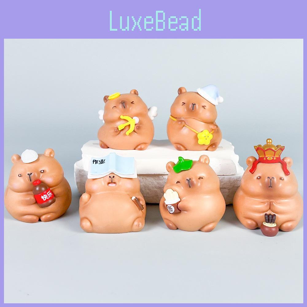 Pvc Capybara Cartoon Action Figures Model Toys Desktop Decoration Gifts Kids