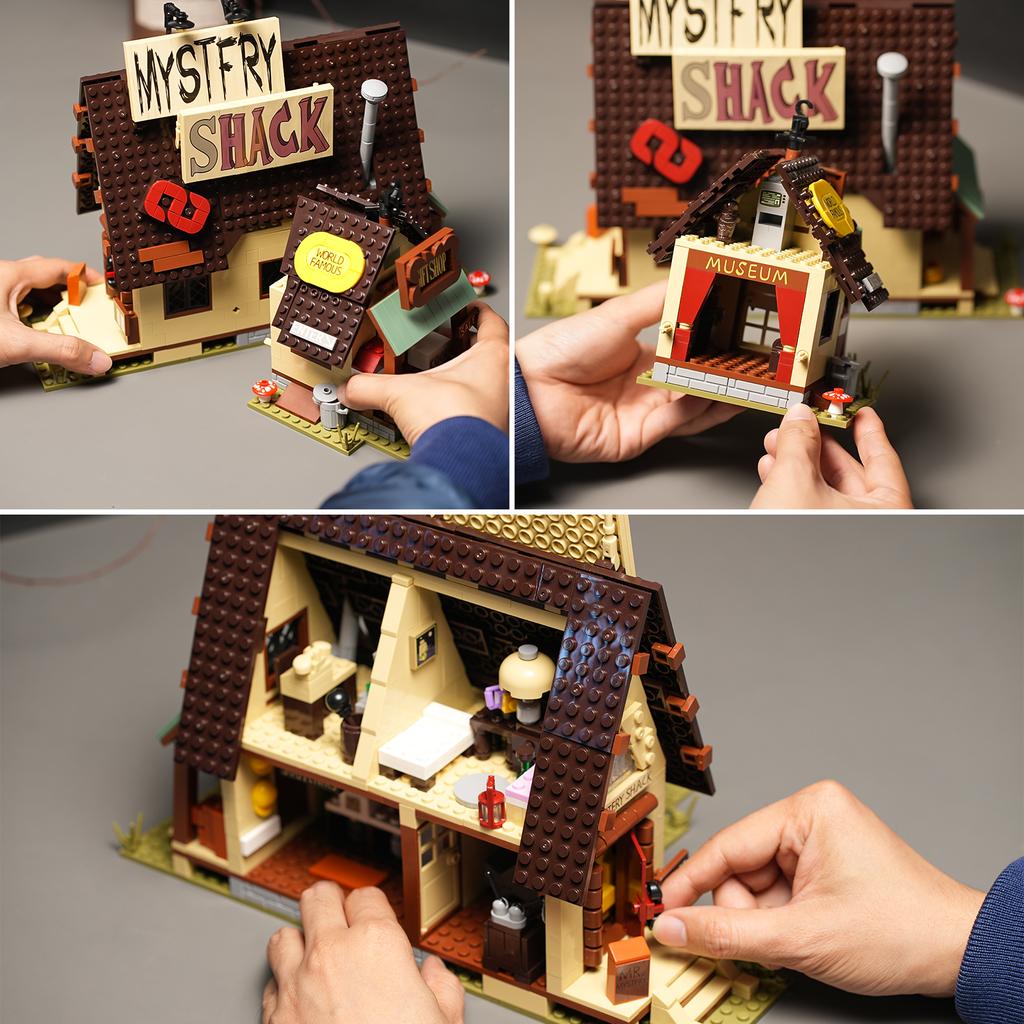 1030PCS Gravityed Fall house Building Block Kids Toy Farm Architecture Model Bricks Desktop Decoration Birthday GIfts