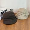 Fashion Hat pleated equestrian hat new sweet cool old money wind female Japanese summer and autumn versatile trendy hat showing face small cap