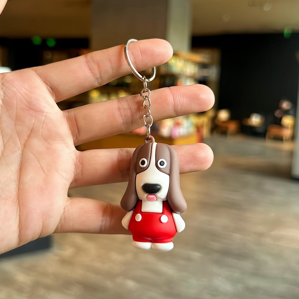 Cartoon Cute Dog Doll Keychain Bag Clothing Pendant Small Gift Wholesale