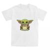 Star Jedi Knight Mandalorian Baby Yoda T-Shirt Fashion Pure Cotton Tees Crew Neck Short Sleeve T Shirt 4XL Clothes Unisex