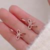 Women's Lovely Feminine Ribbon Hoop Earrings (2 Colors)
