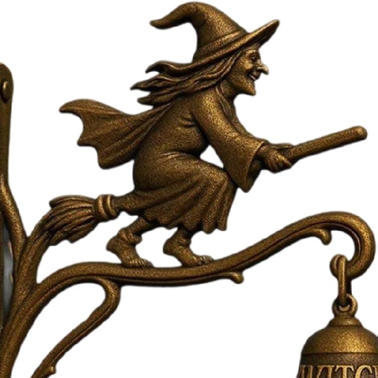 Motion Sensorings Metal Brooms Witches Doorbell Magics Potions Sound Light Halloween Party Decoration